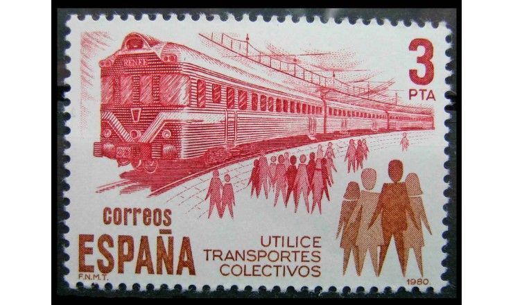 Испания 1980 г. "Общественный транспорт"