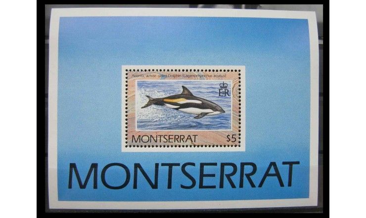 Монтсеррат 1990 г. "Всемирный фонд дикой природы: Дельфины" 