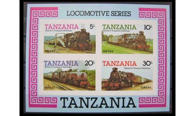 Танзания 1985 г. "Локомотивы"