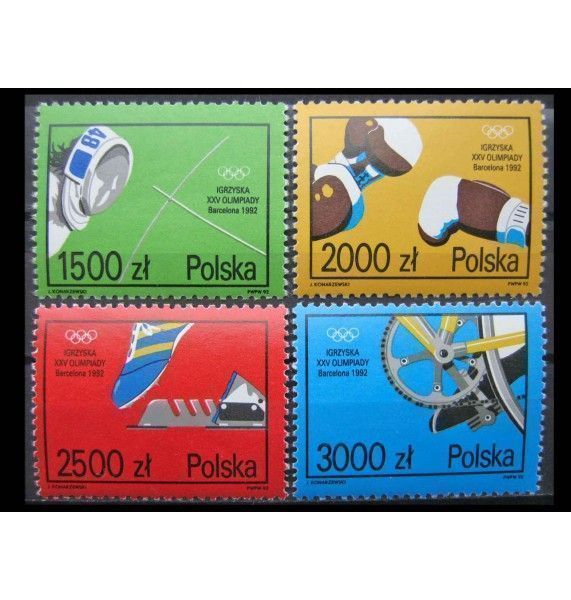 Польша 1992 г. "Летние Олимпийские игры, Барселона"