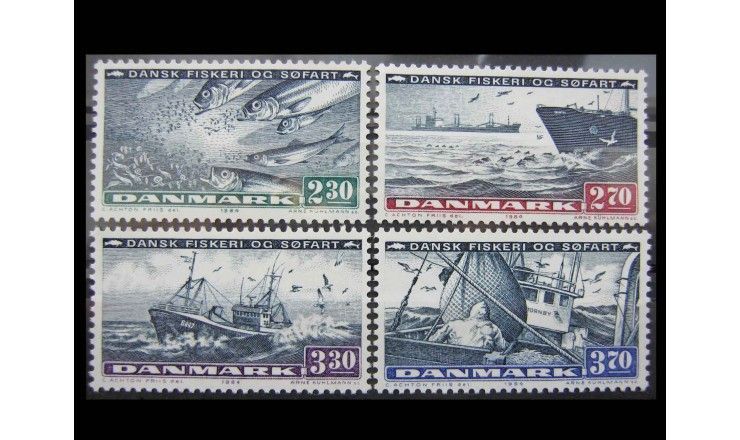 Дания 1984 г. "Рыболовство и судоходство"