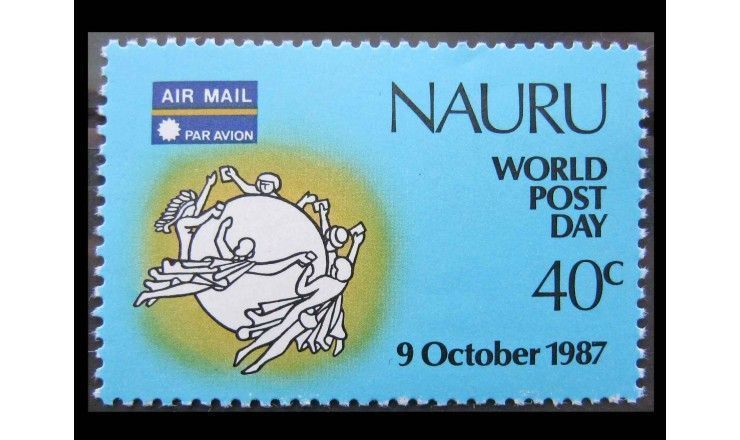 Науру 1987 г. "Всемирный день почты"