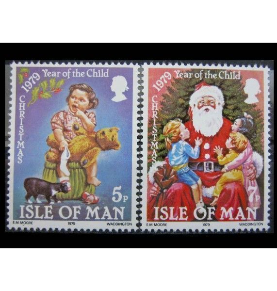 Остров Мэн 1980 г. "Международный год ребенка; Рождество"