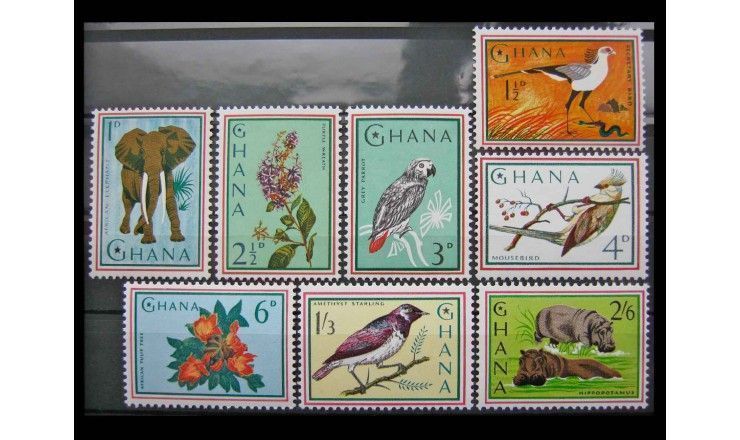 Гана 1964 г. "Местная фауна и флора"