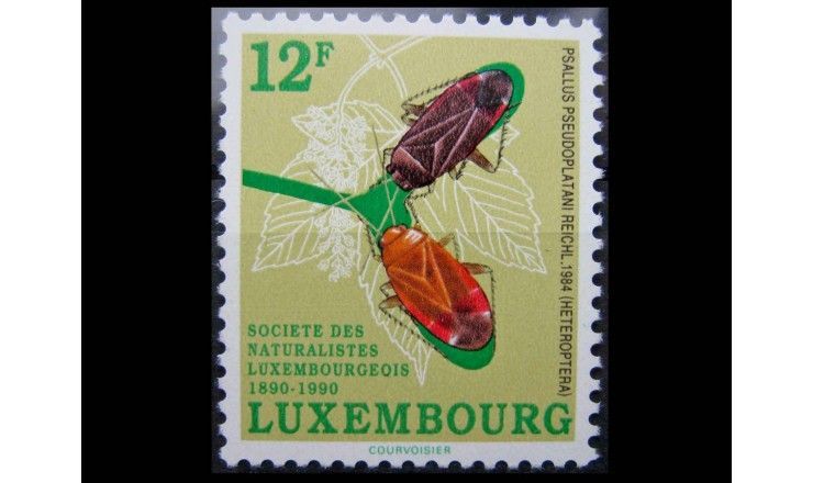 Люксембург 1990 г. "100-летие люксембургского общества любителей природы"