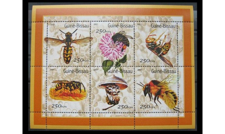 Гвинея-Бисау 2001 г. "Осы и пчелы" 