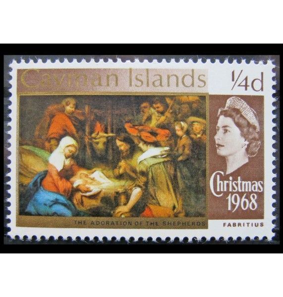 Каймановы острова 1968 г. "Рождество: Картины"