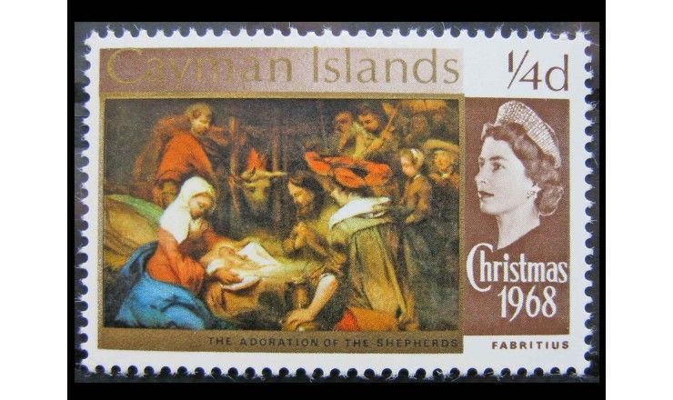 Каймановы острова 1968 г. "Рождество: Картины"
