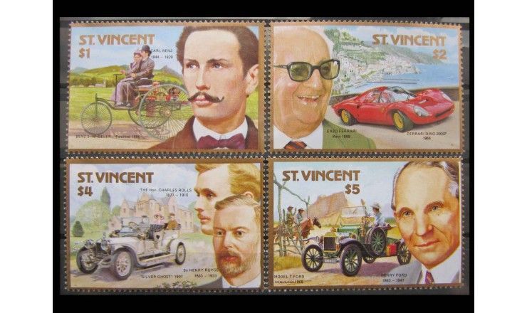 Сент-Винсент и Гренадины 1987 г. "100 лет автомобилю"