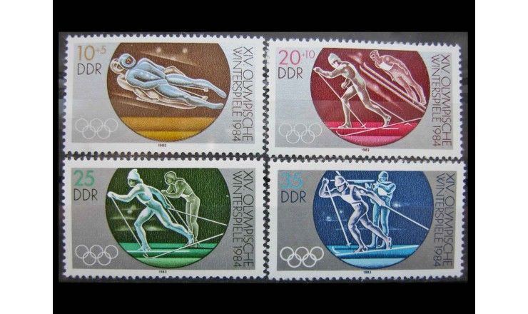 ГДР 1983 г. "Зимние Олимпийские игры 1984, Сараево"