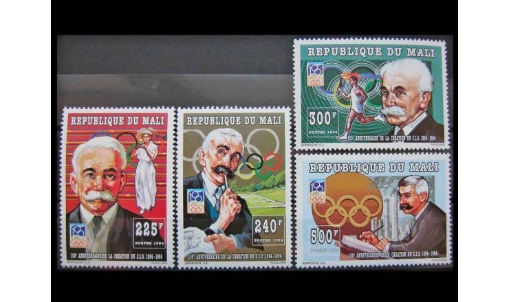 Мали 1994 г. "100-летие Международного Олимпийского комитета"