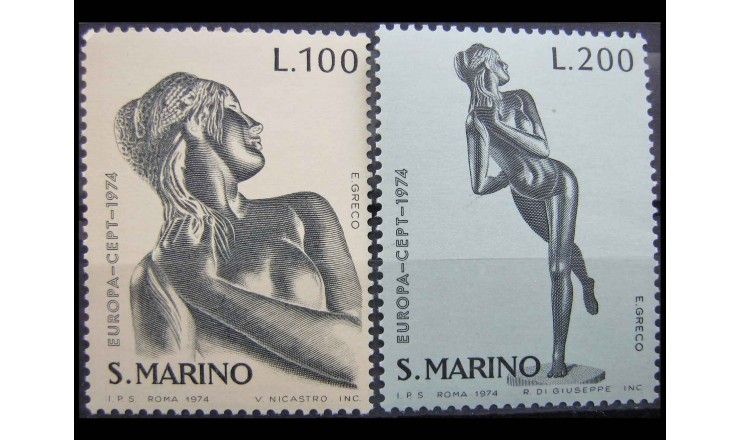 Сан-Марино 1974 г. "Европа: Скульптуры"