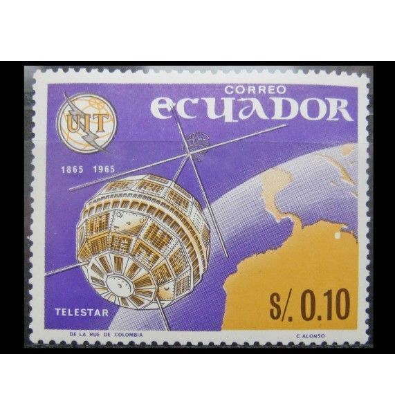Эквадор 1966 г. "100 лет Международному союзу электросвязи (ITU)"