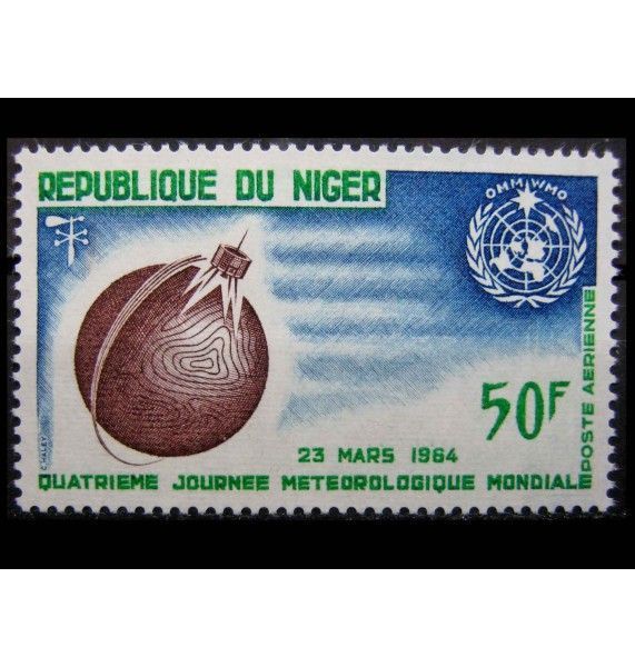 Нигер 1964 г. "Всемирный день метеорологии" 