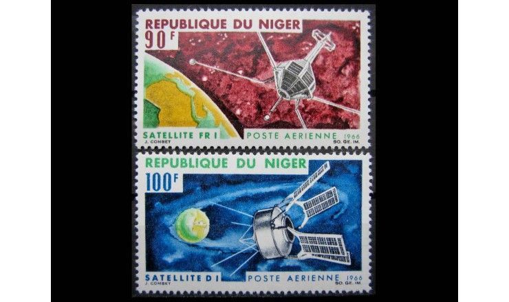 Нигер 1966 г. "Французские спутники" 