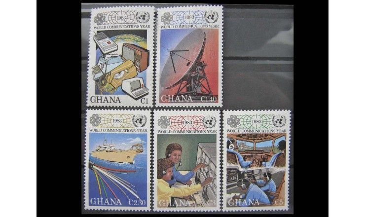 Гана 1983 г. "Всемирный год связи"