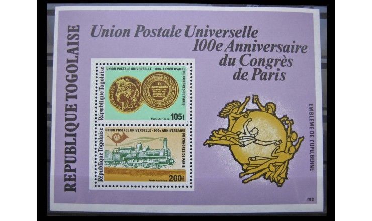 Того 1978 г. "100-летие конгресса UPU в Париже"