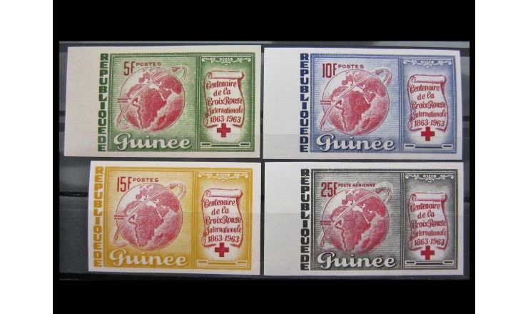 Гвинея 1963 г. "100-летие Красного Креста" 