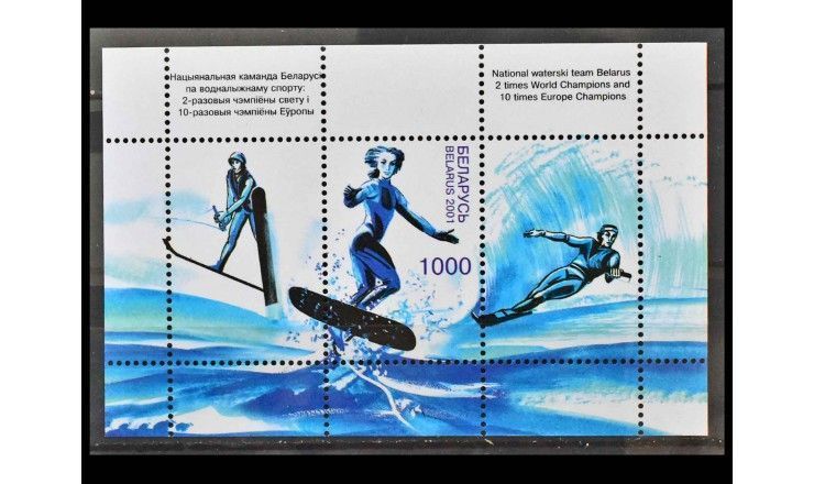 Белоруссия 2001 г. "Водные виды спорта"