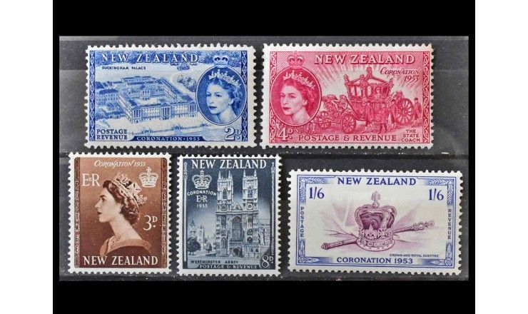 Новая Зеландия 1953 г. "Коронация Королевы Елизаветы II"