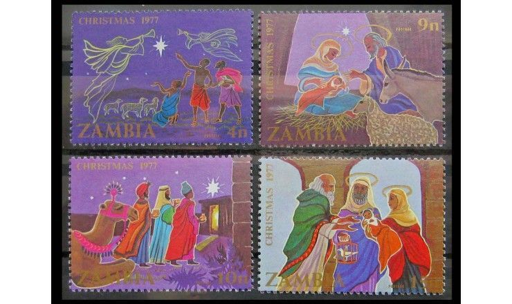 Замбия 1977 г. "Рождество"
