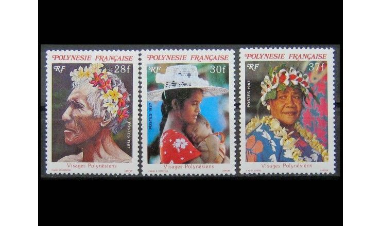 Французская Полинезия 1987 г. "Полинезийцы"