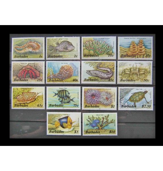 Барбадос 1986 г. "Морские животные"