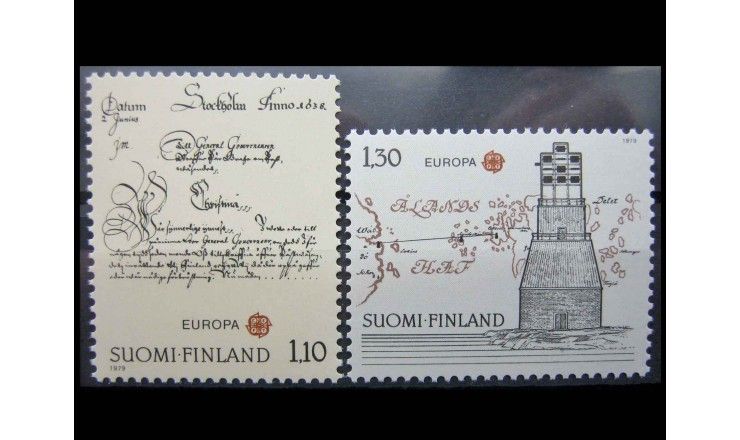 Финляндия 1979 г. "История почты и связи"