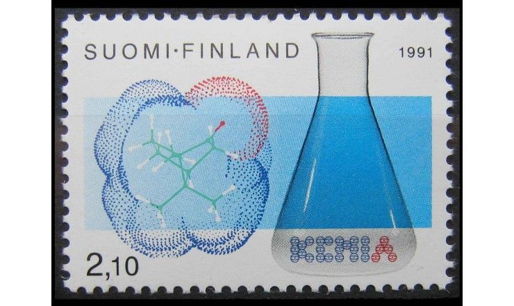 Финляндия 1991 г. "100 лет финскому химическому обществу"