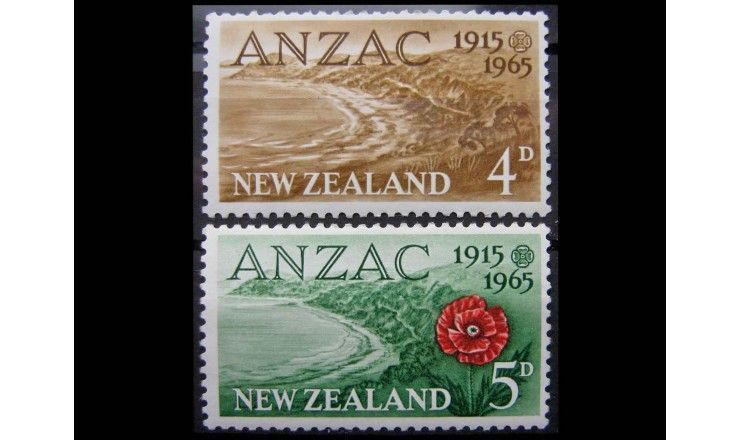 Новая Зеландия 1965 г. "50 лет высадки ANZAC в Галлиполи"