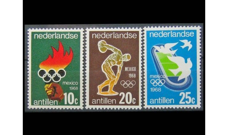 Нидерландские Антиллы 1968 г. "Летние Олимпийские игры, Мексика"