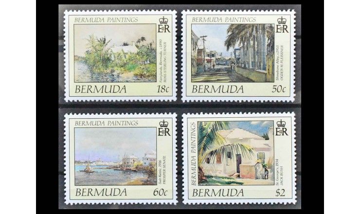 Бермудские Острова 1990 г. "Картины"