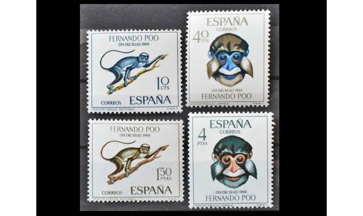 Фернандо-По 1966 г. "День почтовой марки"