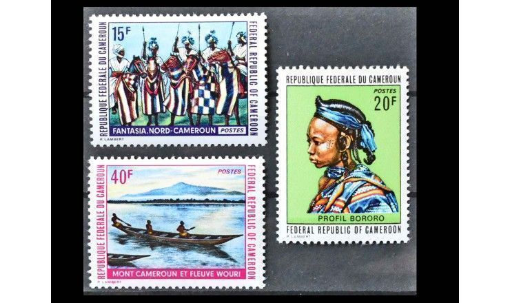 Камерун 1972 г. "Ландшафты и фольклор"