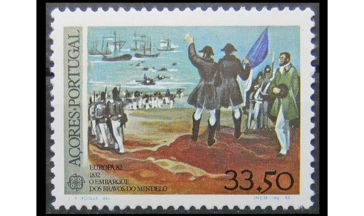 Азорские острова 1982 г. "Европа: Исторические события"