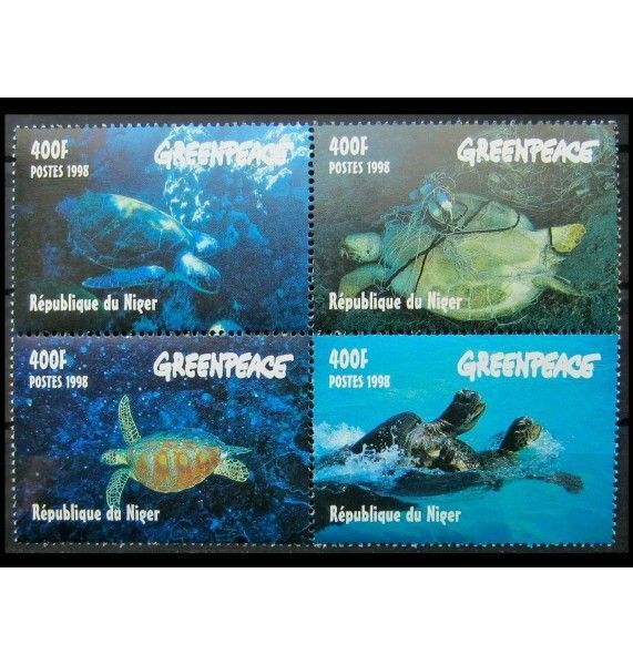 Нигер 1998 г. "Гринпис: морские черепахи"          
