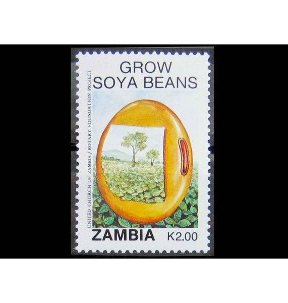 Замбия 1991 г. "Соевые бобы"
