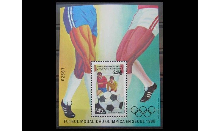 Чили 1987 г. "Чемпионат мира по футболу среди юниоров 1988"