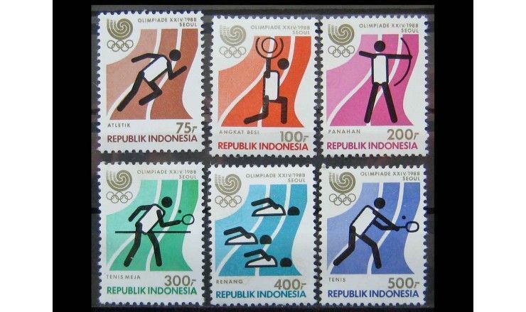 Индонезия 1988 г. "Летние Олимпийские игры, Сеул"
