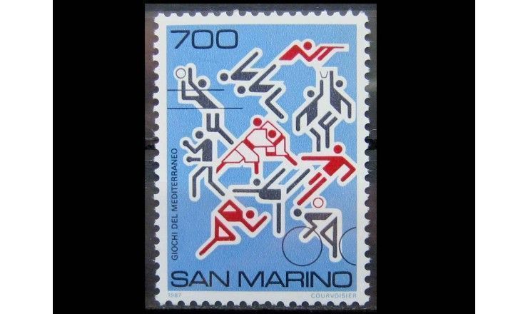 Сан-Марино 1987 г. "Средиземноморские игры, Сирия"
