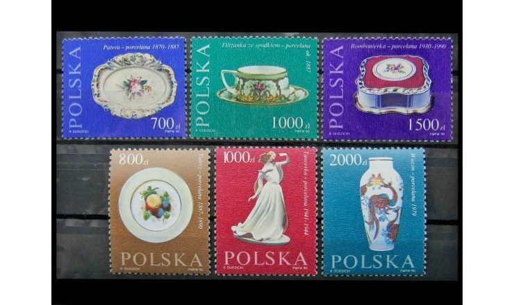 Польша 1990 г. "200 лет производству фарфора"