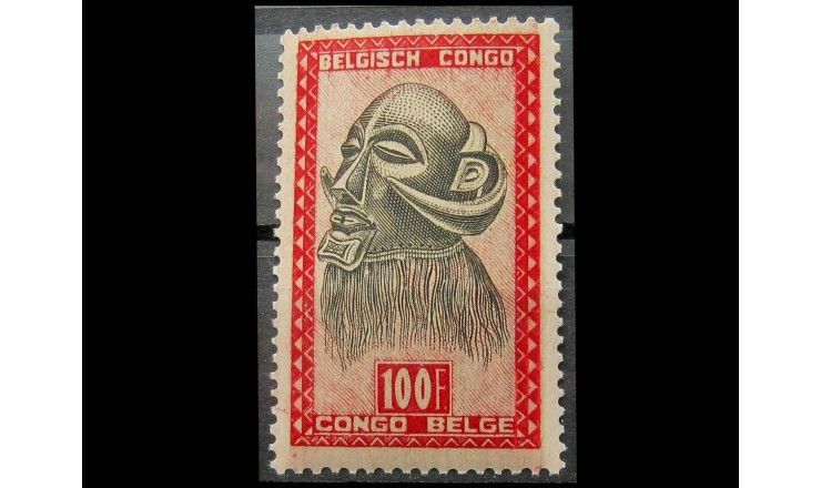 Бельгийское Конго 1947 г. "Африканская маска" 