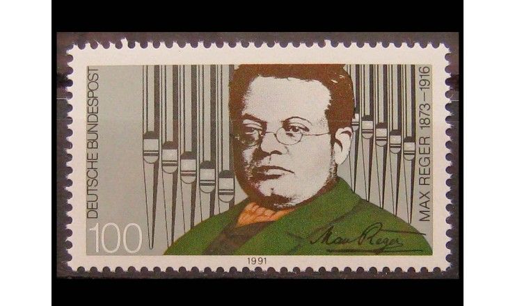 ФРГ 1991 г. "Макс Регер, композитор" 