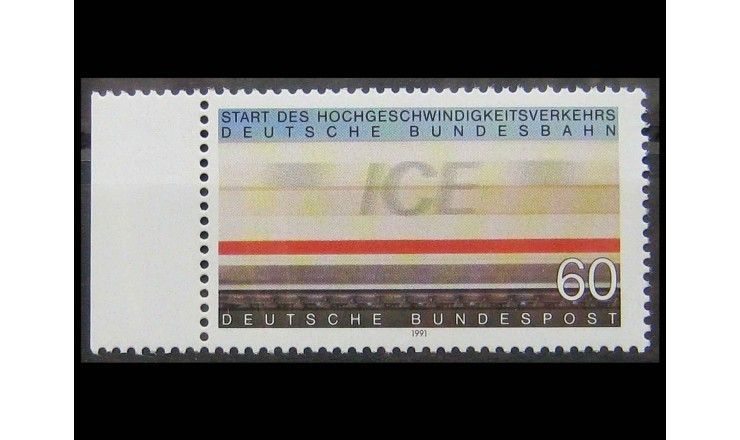 ФРГ 1991 г. "Высокоскоростные поезда ICE" 