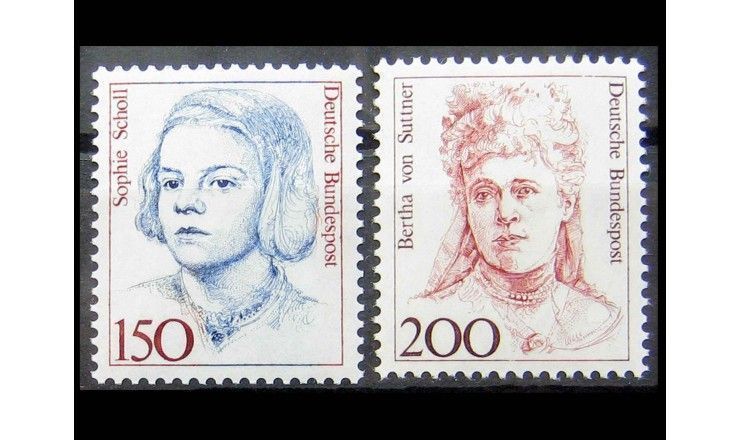 ФРГ 1991 г. "Женщины в немецкой истории" 