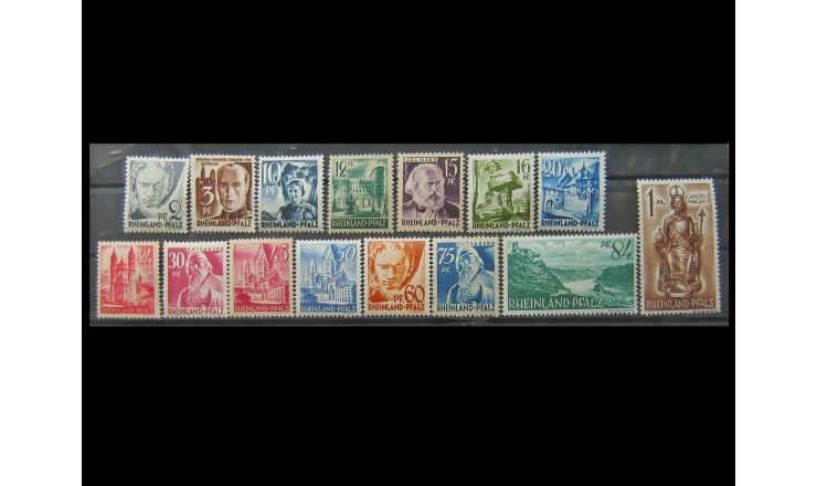Рейнланд-Пфальц 1947 г. "Личности и виды Рейнланд-Пфальца"