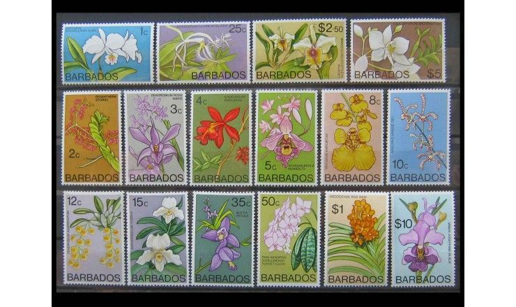 Барбадос 1974 г. "Орхидеи"