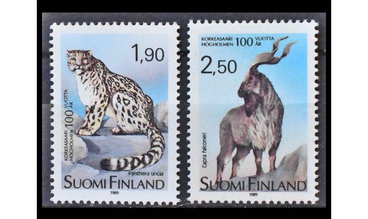 Финляндия 1989 г. "100 лет зоопарку в Хельсинки"