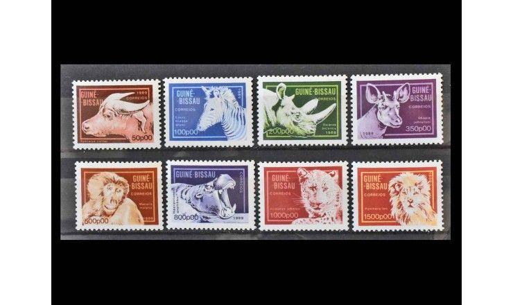 Гвинея-Бисау 1989 г. "Стандартные марки: Животные"