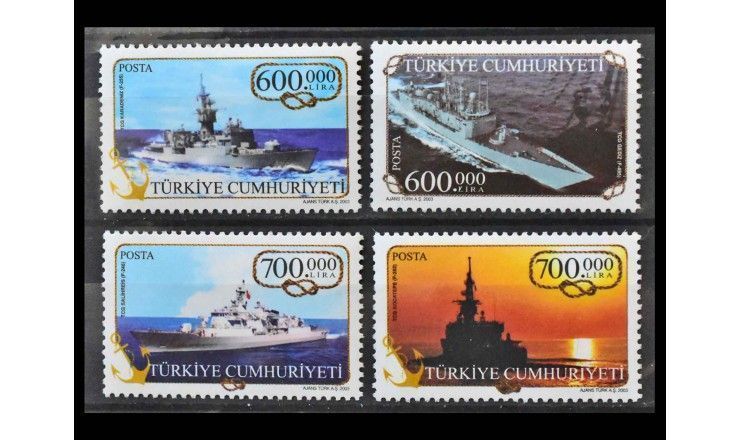 Турция 2003 г. "Корабли турецкого флота"